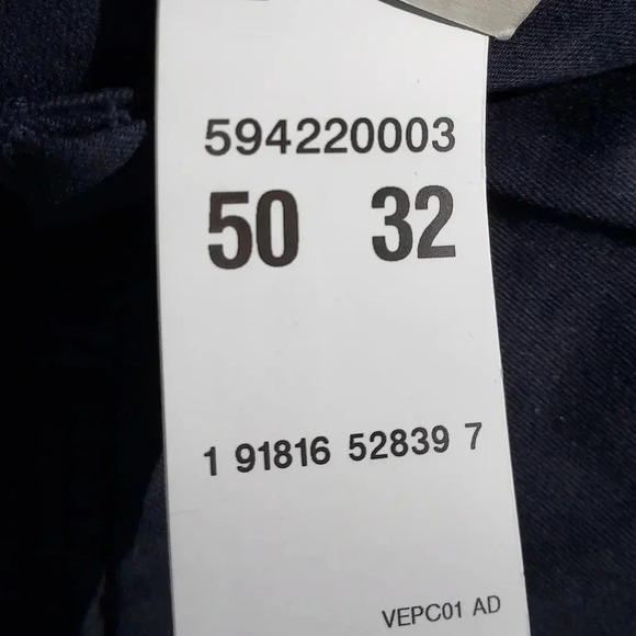 NWT Dockers Signature Big & Tall Classic Fit Lux Cotton Pants 50W×32L Blue - Picture 7 of 15